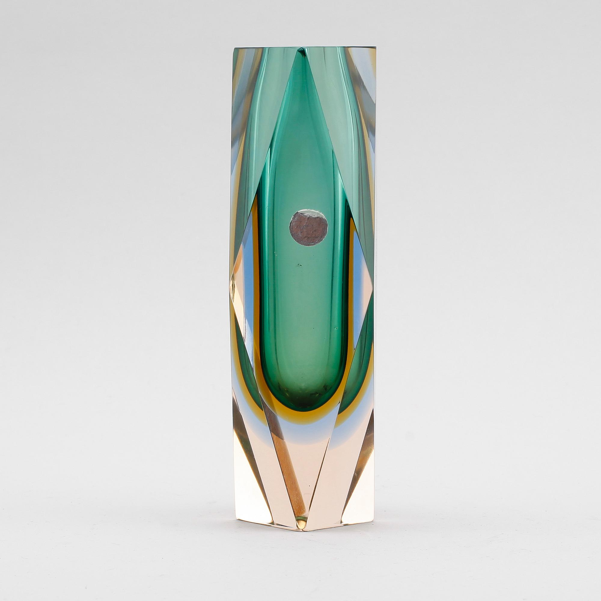 VAS, glas, Luigi Mandruzzato, Murano, Italien, 1900-talets andra hälft.