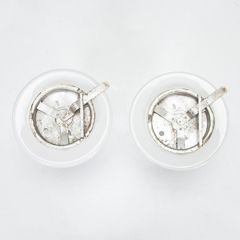 Paavo Tynell, a pair of mid-20th-century '80112' ceiling lights for Idman.