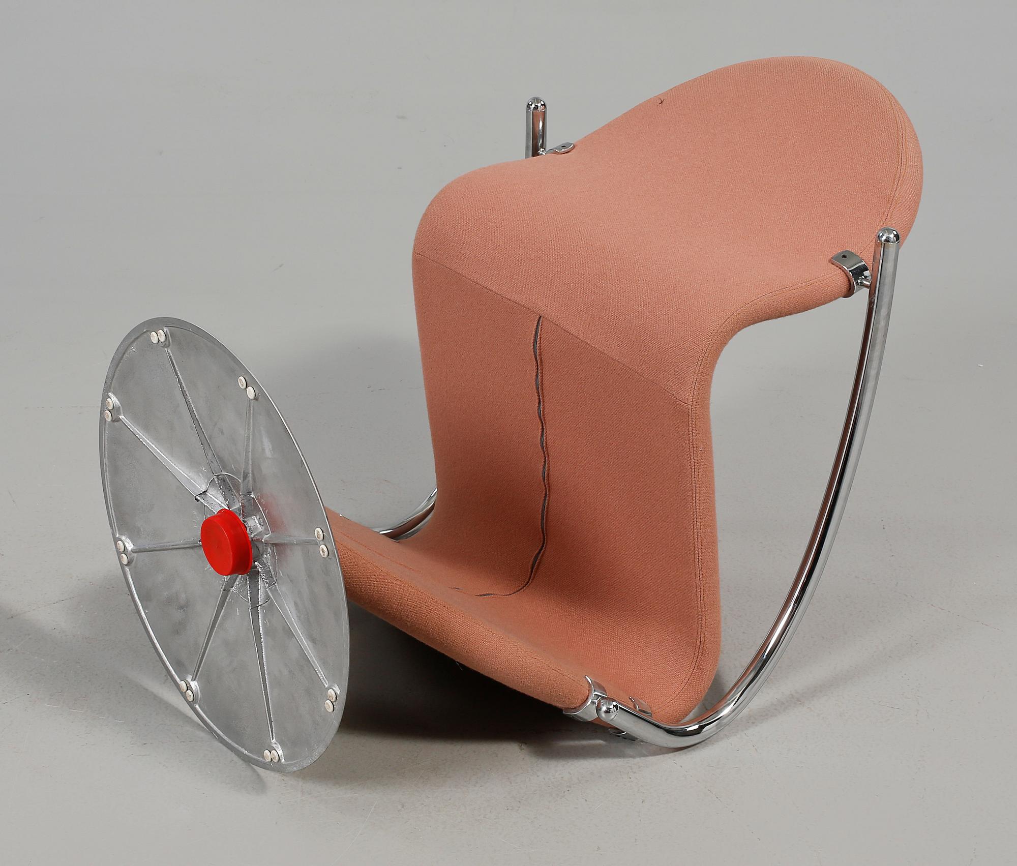 STOLAR, 4 st, Verner Panton för Fritz Hansen, "System 1-2-3", 1970-tal.