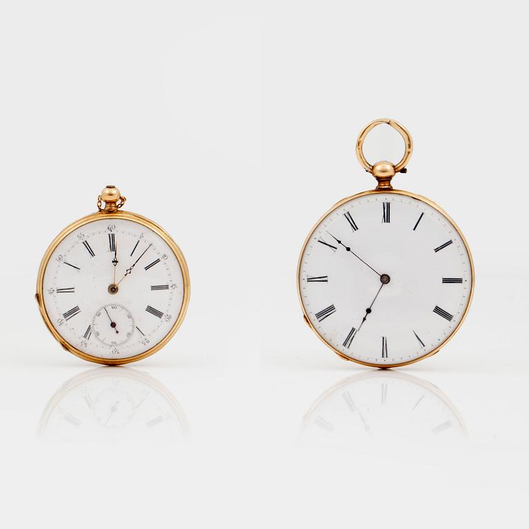 POCKET WATCH 2 pcs, 43 mm and 37 mm,