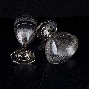 GERDA STRÖMBERG, a part 'Hörningsholm', glass service, Strömbergshyttan, first half of the 20th century (48 pieces).