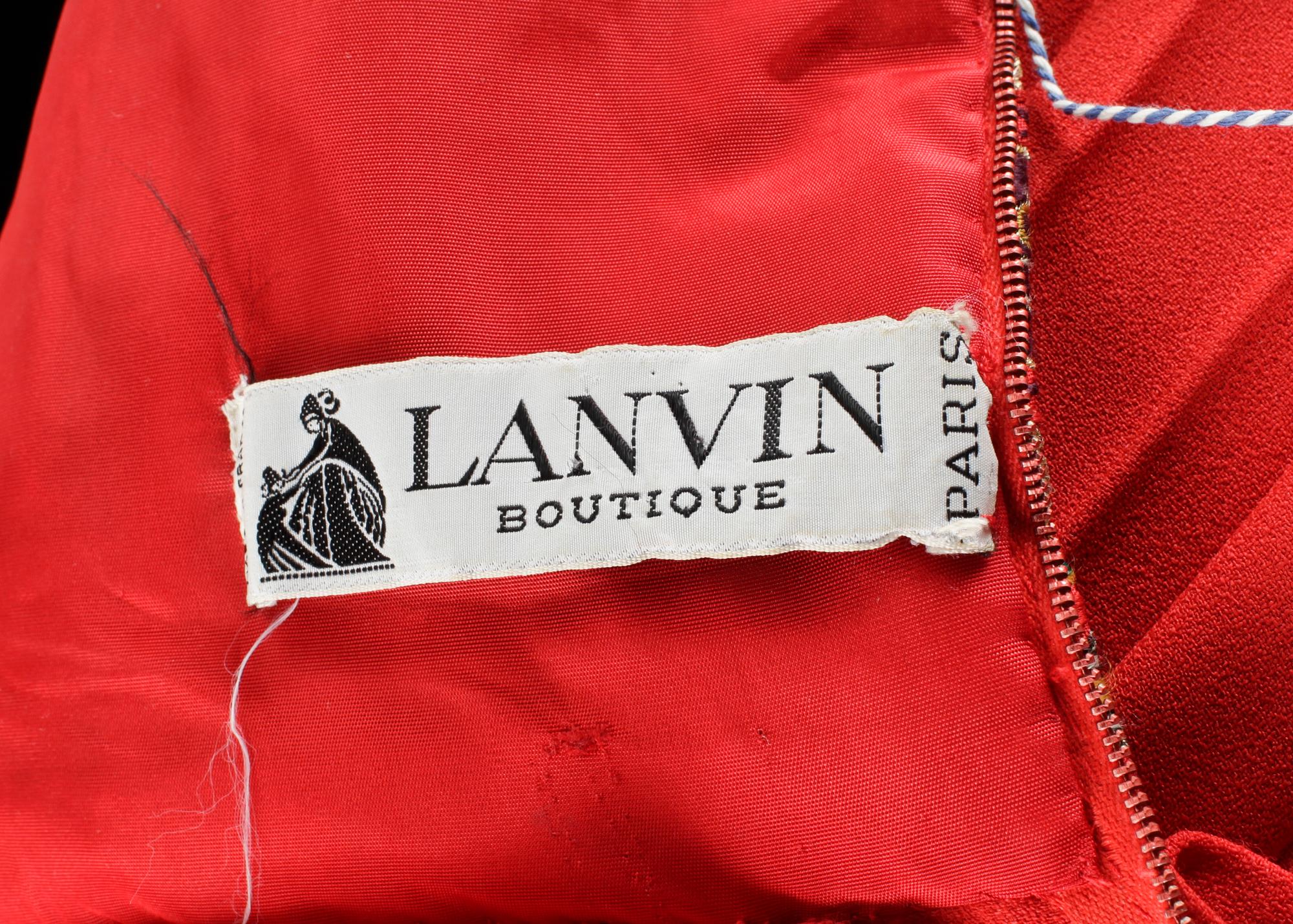 LANVIN, långkjol.
