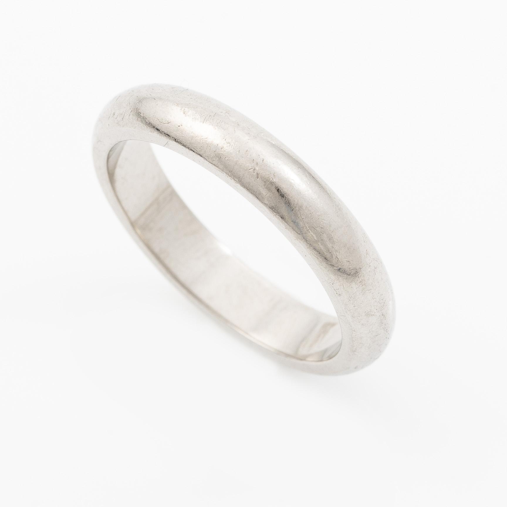 Cartier, ring, wedding band, platinum.