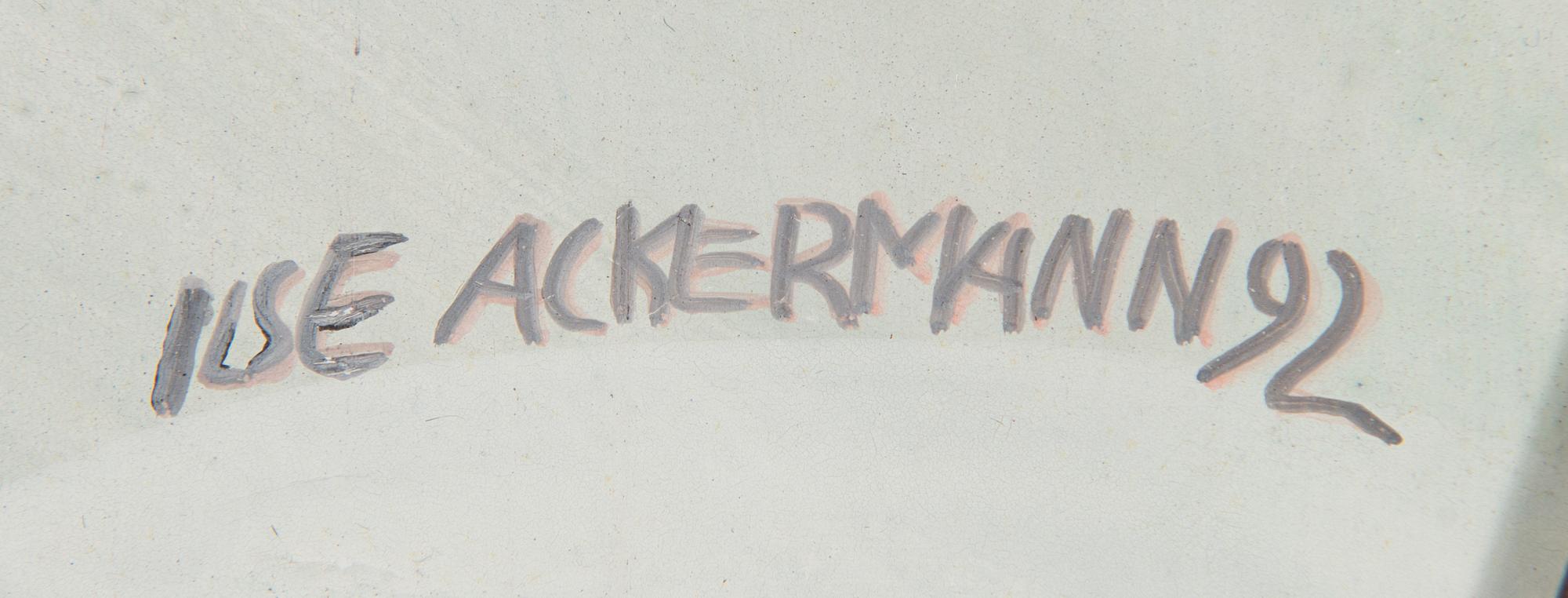 Ilse Ackermann, acrylic on board, signed and dated -92.