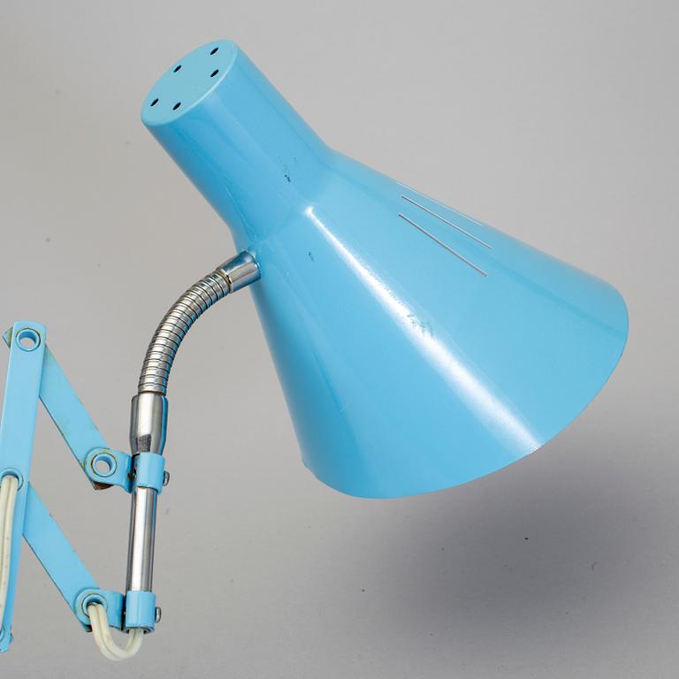 VÄGGLAMPA, 1900-talets andra hälft.