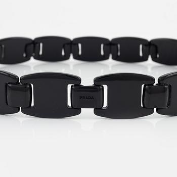 Prada, acrylic belt.