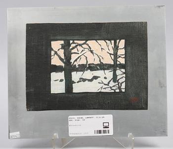 RODHE, LENNART. Olja på duk. Sign.