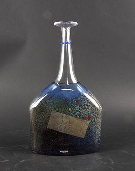 FLASKA, glas, Bertil Vallien, Kosta Boda Artist Coll.