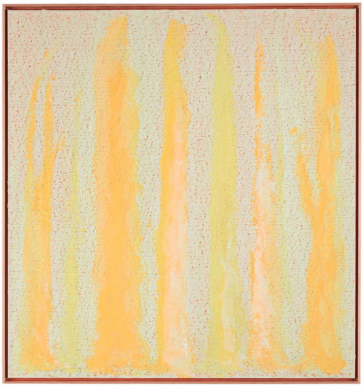 Anders Knutsson, "Playing with light - on the surface of flatness". Signed and dated 2008 on verso. Oil and fluorescent colour...