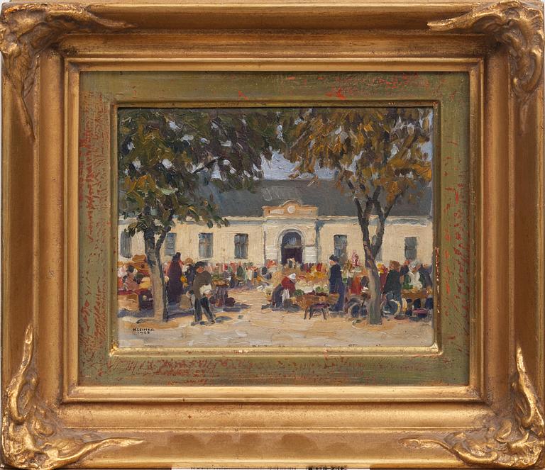 AXEL KLEIMER, olja på pannå, signerad och daterad 1923.