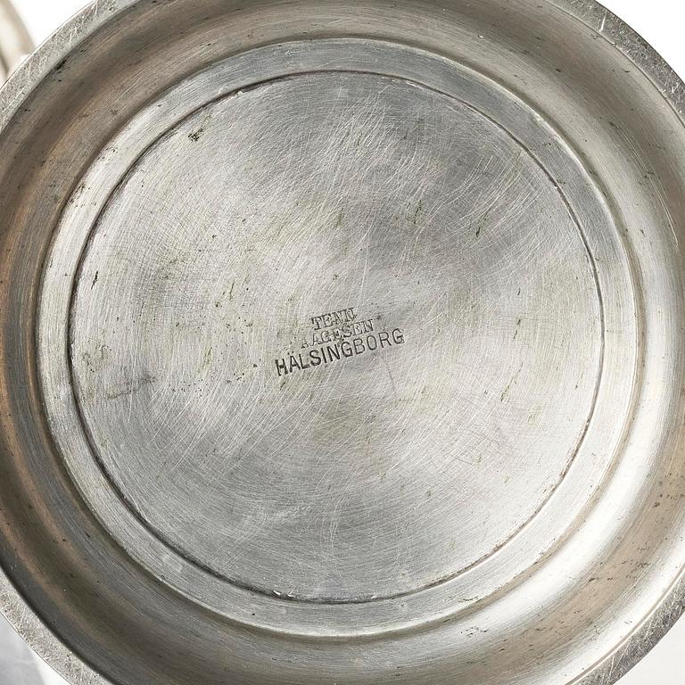 Astrid Aagesen, a lidded pewter jar, Helsingborg, Sweden, 1930s.