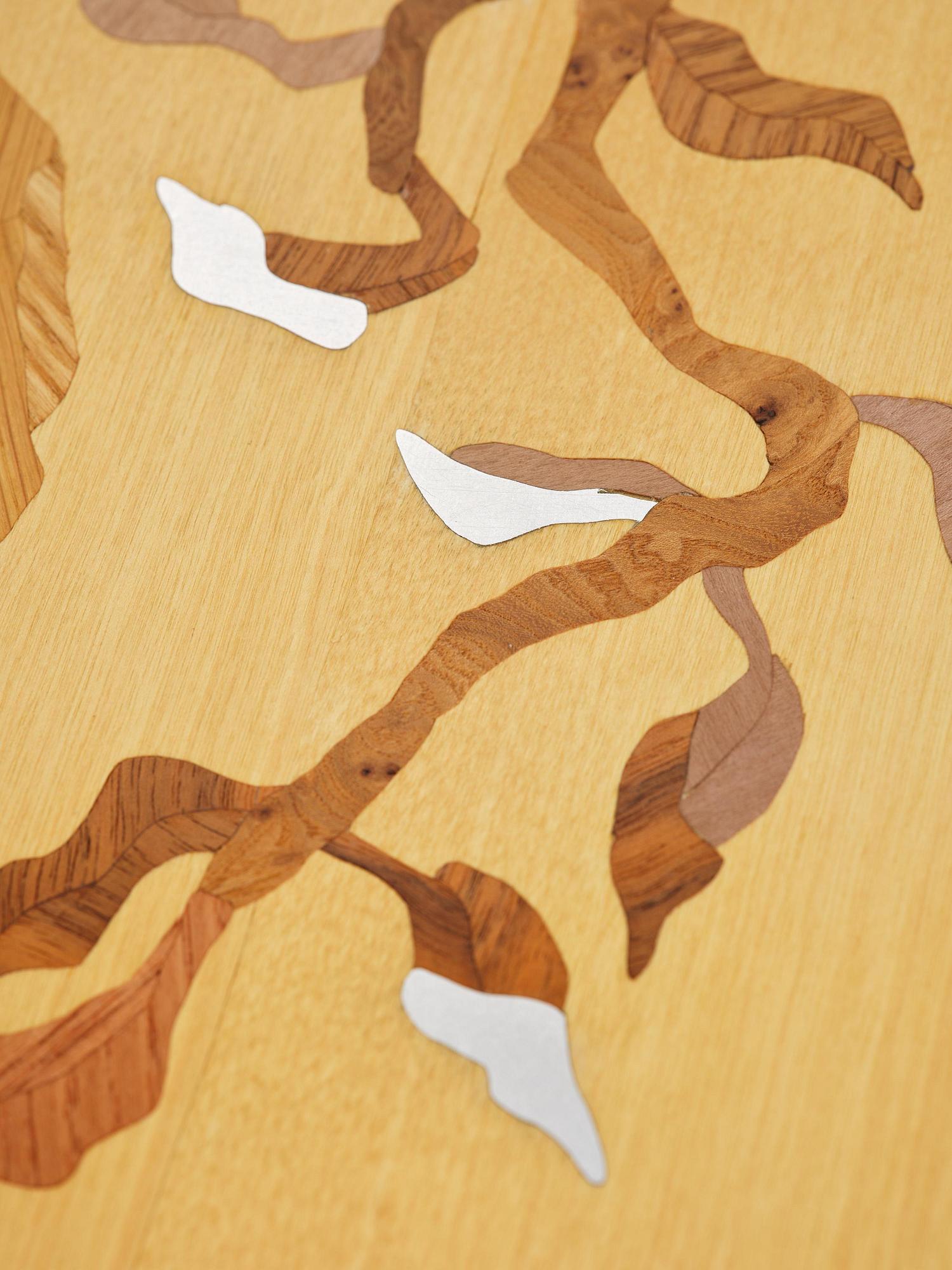 Klara Knutsson, a unique table, "Ornament", executed at Malmstens LiU, Stockholm, 2021.