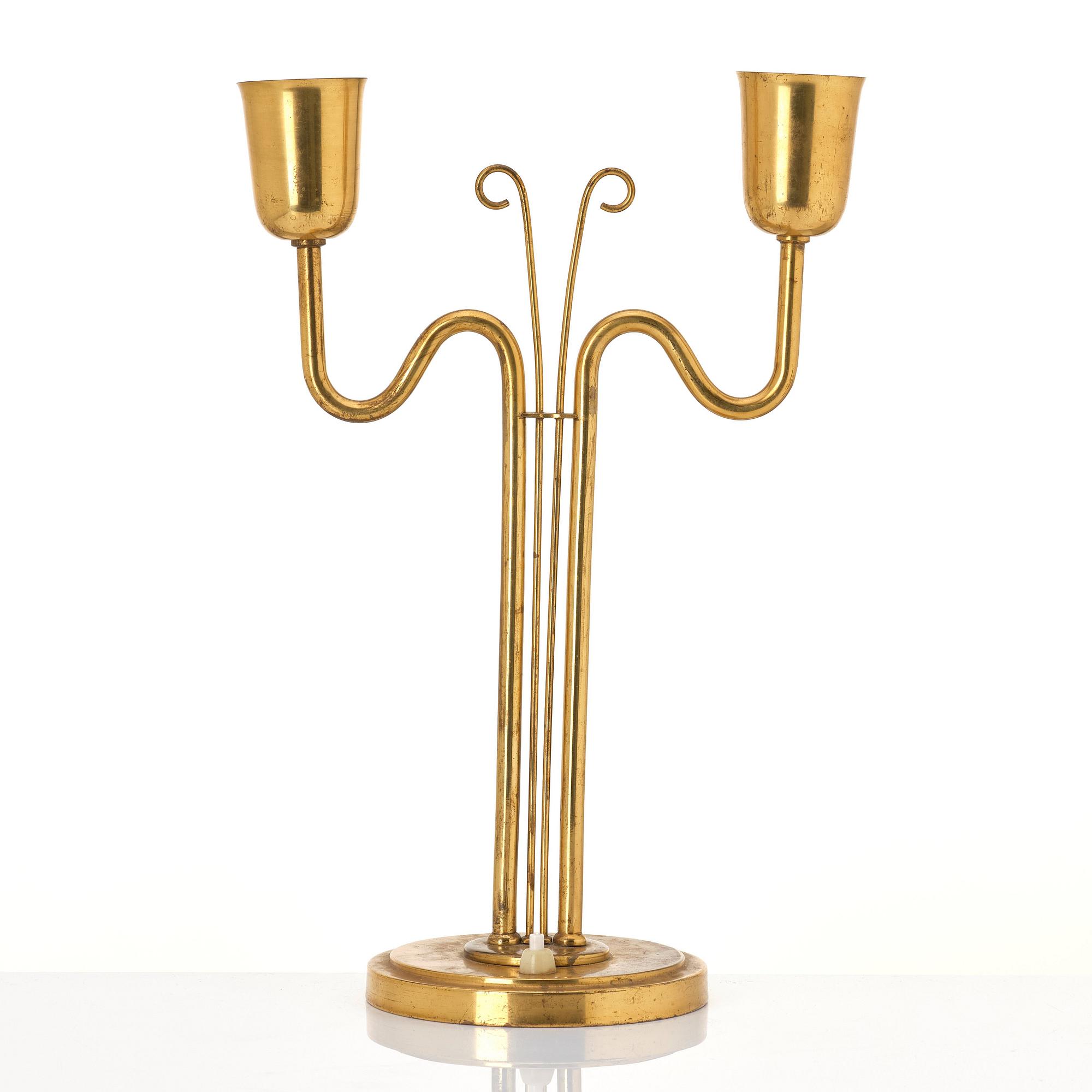 Harald Notini, a table lamp, model '15492', Arvid Böhlmarks Lampfabrik, Sweden, 1940s.