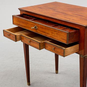A Swedish late gustavian sewing table, late 18th century.