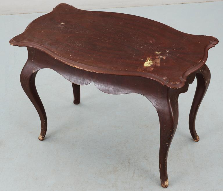 BORD. Rokoko, provinsarbete, 1700/1800-tal.