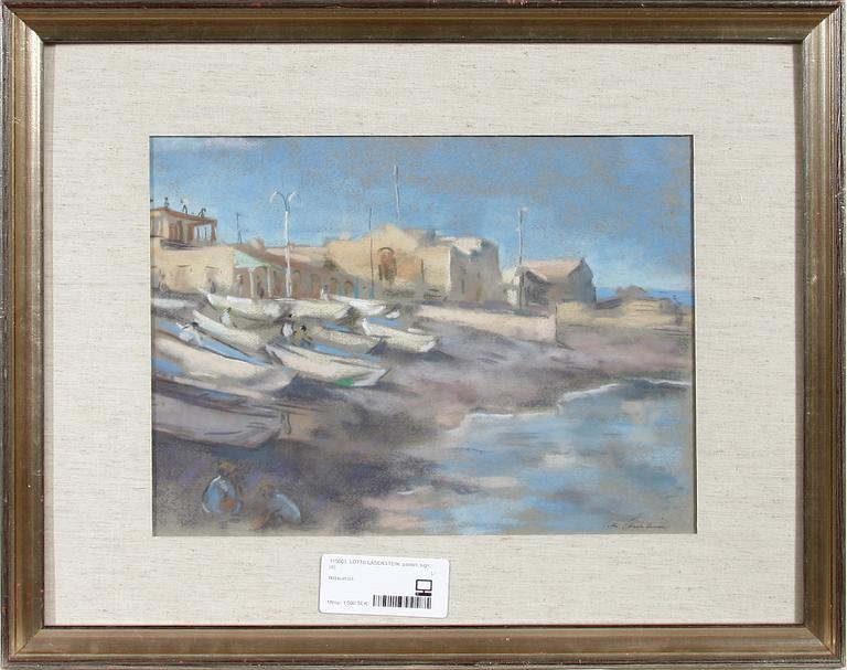 LOTTE LASERSTEIN, pastell, sign.
