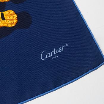 Cartier, a twill silk scarf.