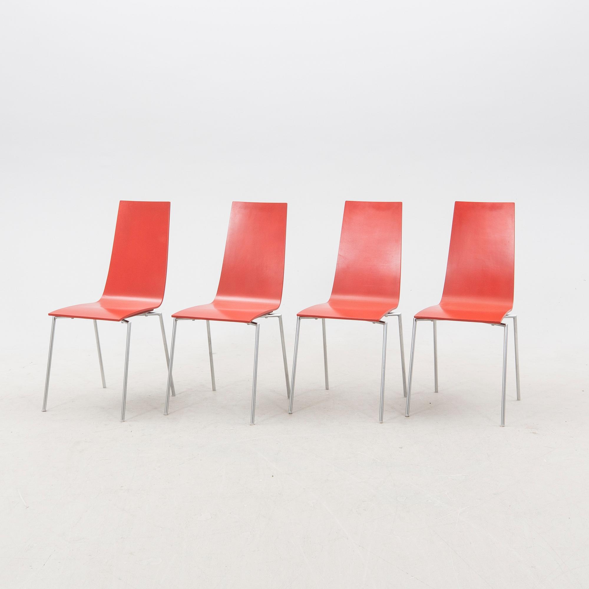 A set of four 'Cobra' chairs by Mattias Ljungren for Källemo.