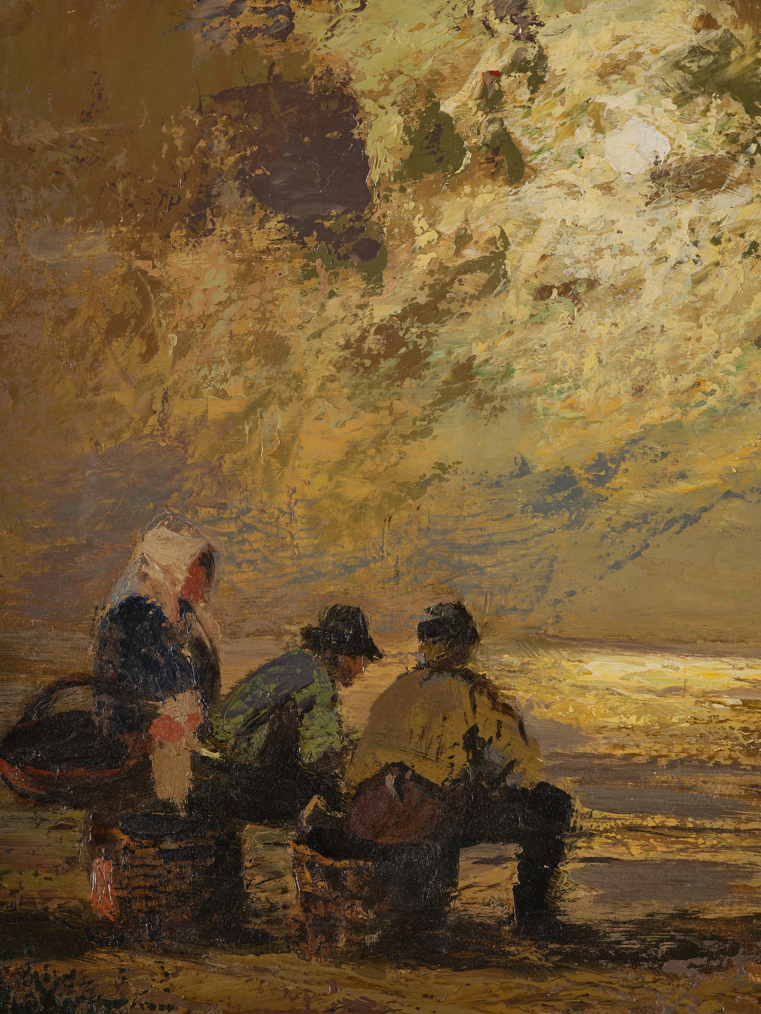 Louis Douzette, Coastal landscape.