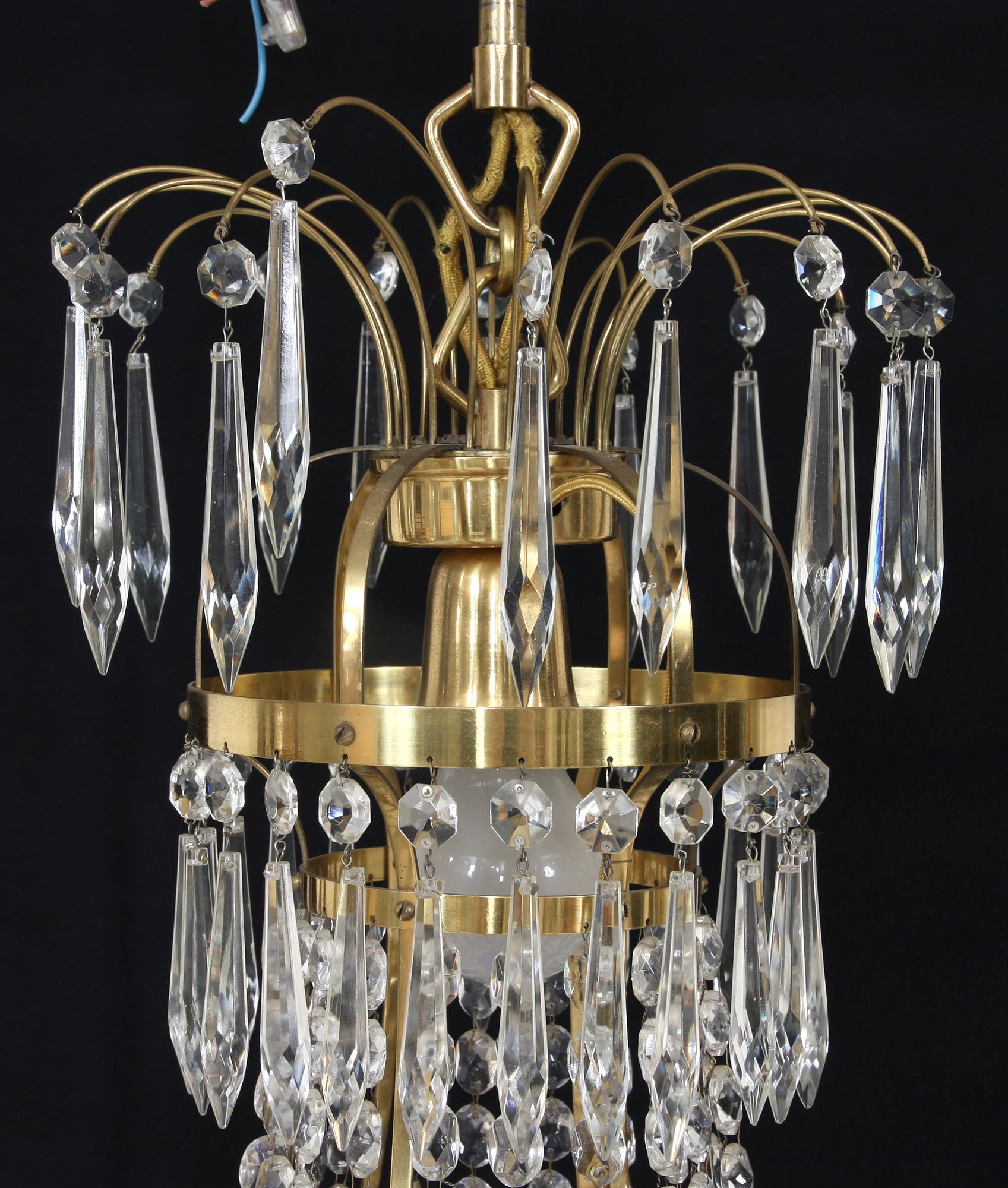 LJUSKRONA, gustaviansk stil, 1900-tal. H 75.