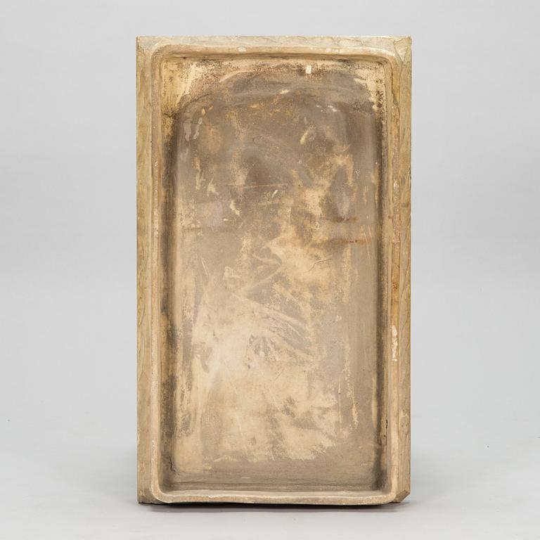 Relief / dekorelement till kakelugn, Wilhelm Andstén, Helsingfors, 1800-tal.