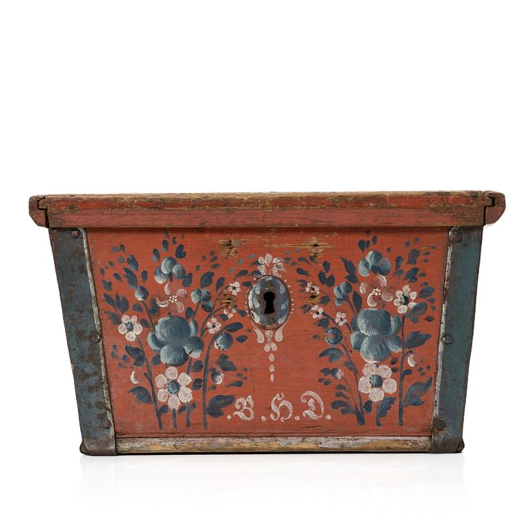 Skrin, allmoge, Jämtland. Märkt BHD och invändigt daterat 1794.