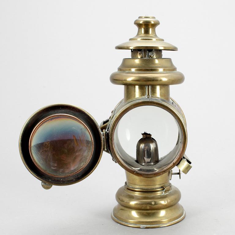 FOTOGENLYKTOR, 2 st, mässing, 18/1900-tal.