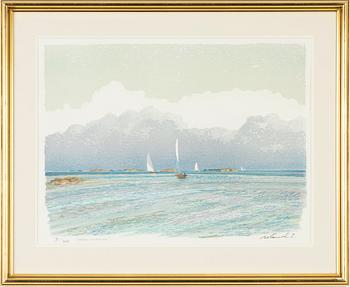 Roland Svensson, lithograph in colours, signed 9/350.