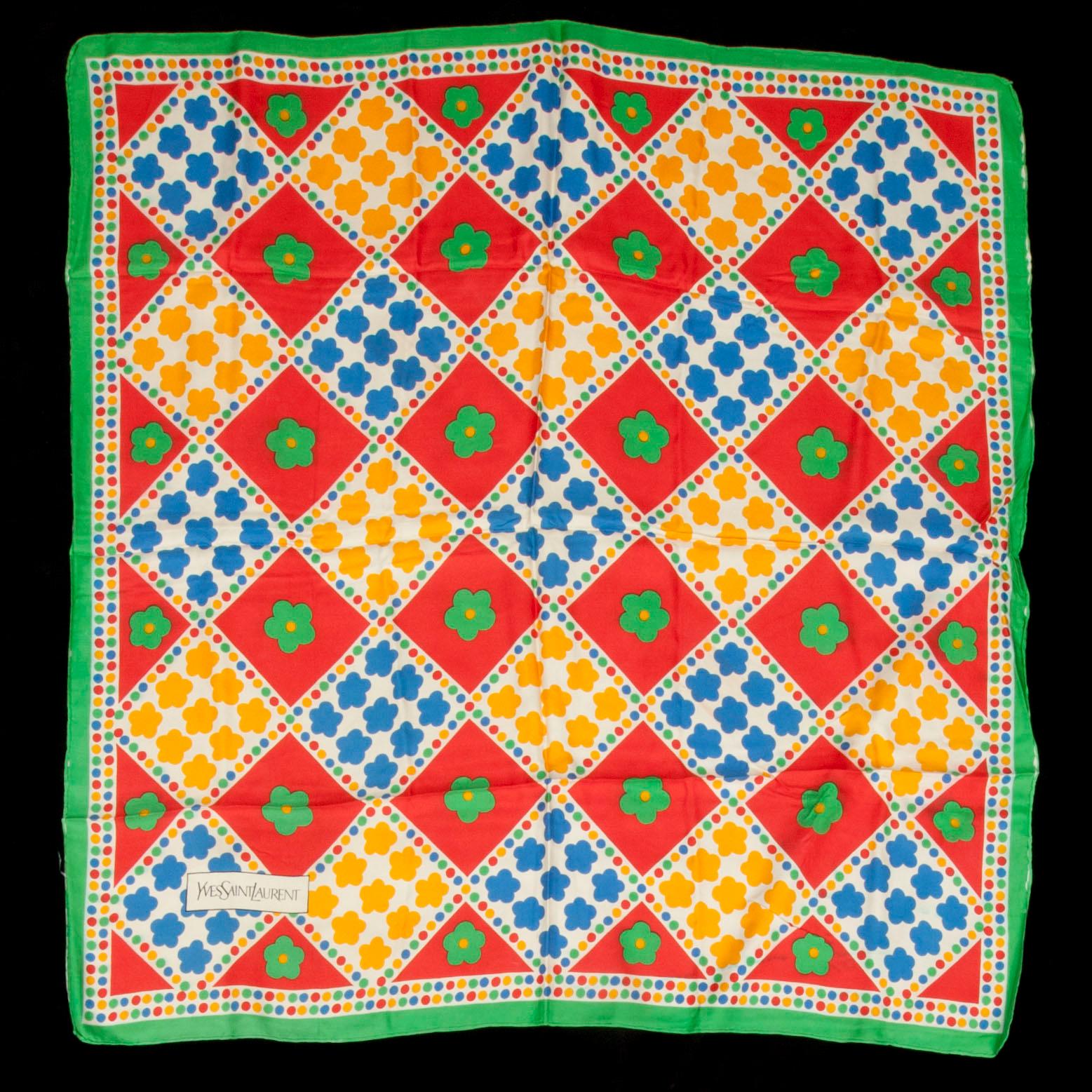 SCARVES, 3 stycken, Yves Saint Laurent.