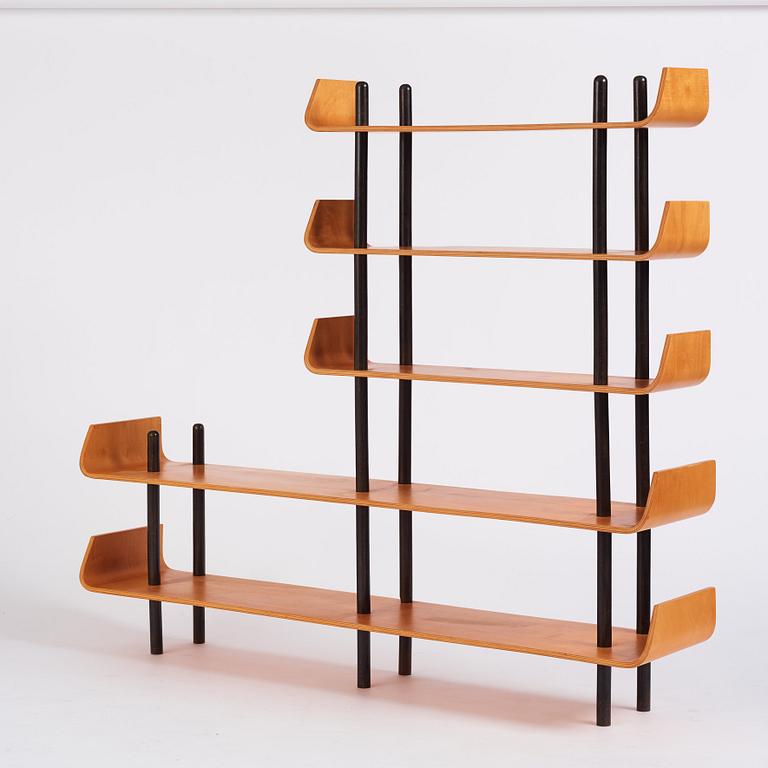 Wilhelm Lutjens, bokhylla, modell "545", De Boer Gouda, Nederländerna, 1950-60-tal.