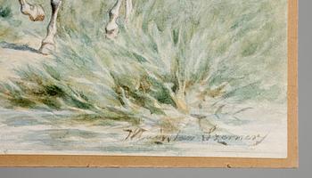 WLADYSLAW SZERNER, akvarell m täckvitt, sign Szerner.