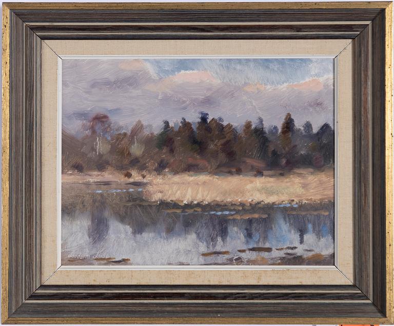 Lindorm Liljefors, Vårvinterlandskap.