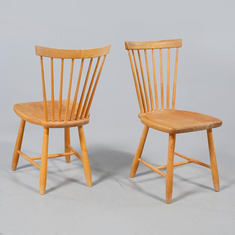 STOLAR, ett par, "Lilla Åland", märkta Carl Malmsten Stolab, 1998.