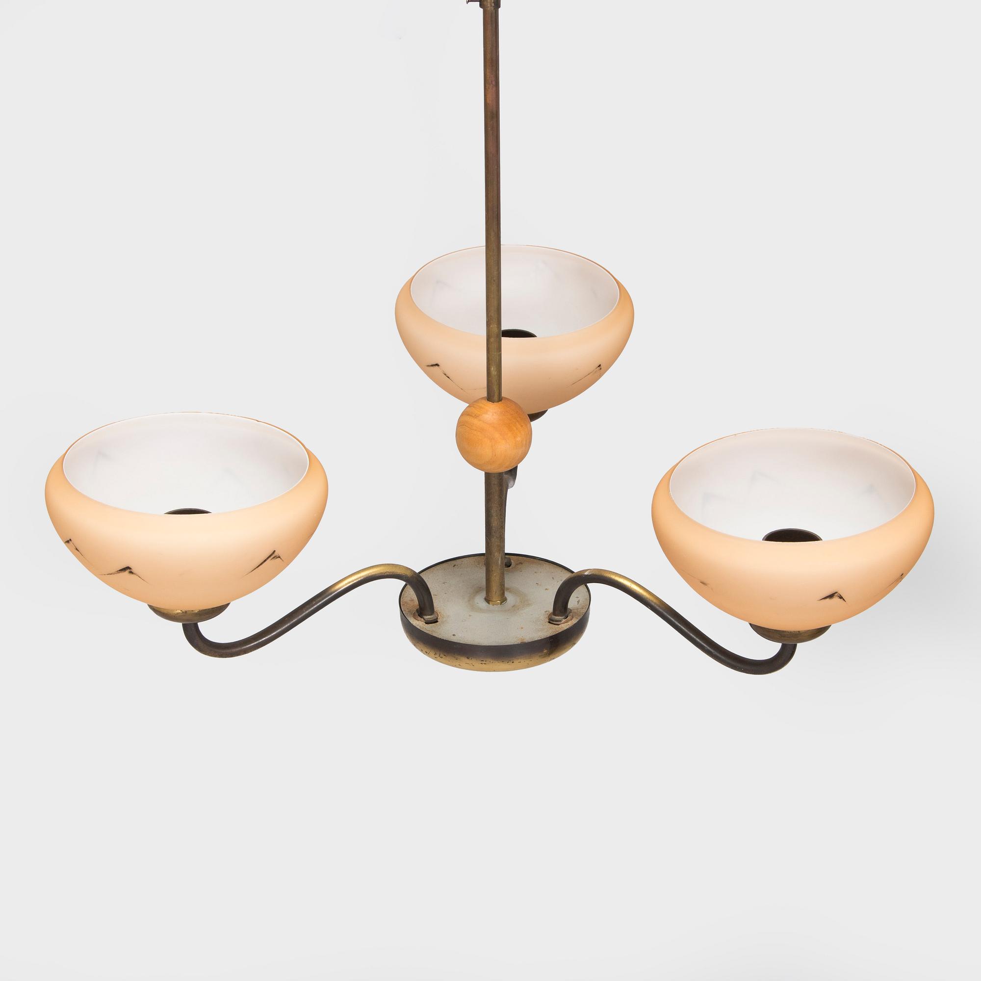 Paavo Tynell, A 1930s model 1434 ceiling lamp for Taito.