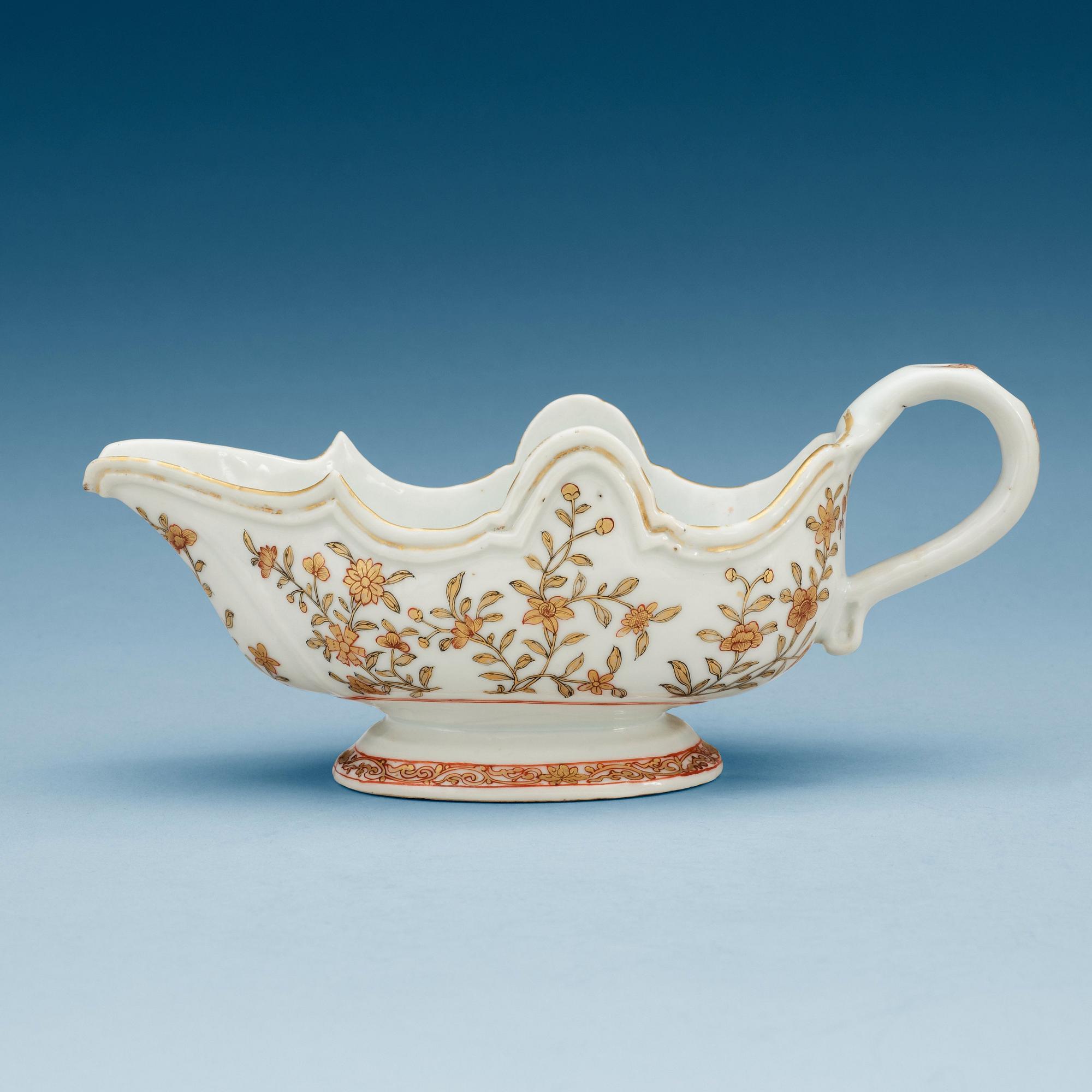 SÅSSNIPA, kompaniporslin. Qing dynastin, Qianlong (1736-95).