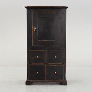 A painted 19th Century cabinet.