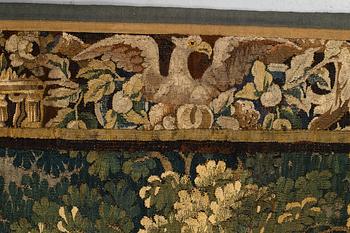 A tapestry, "Verdure", tapestry weave. 267,5-269,5 x 247-256 cm. Flanders 17th century.