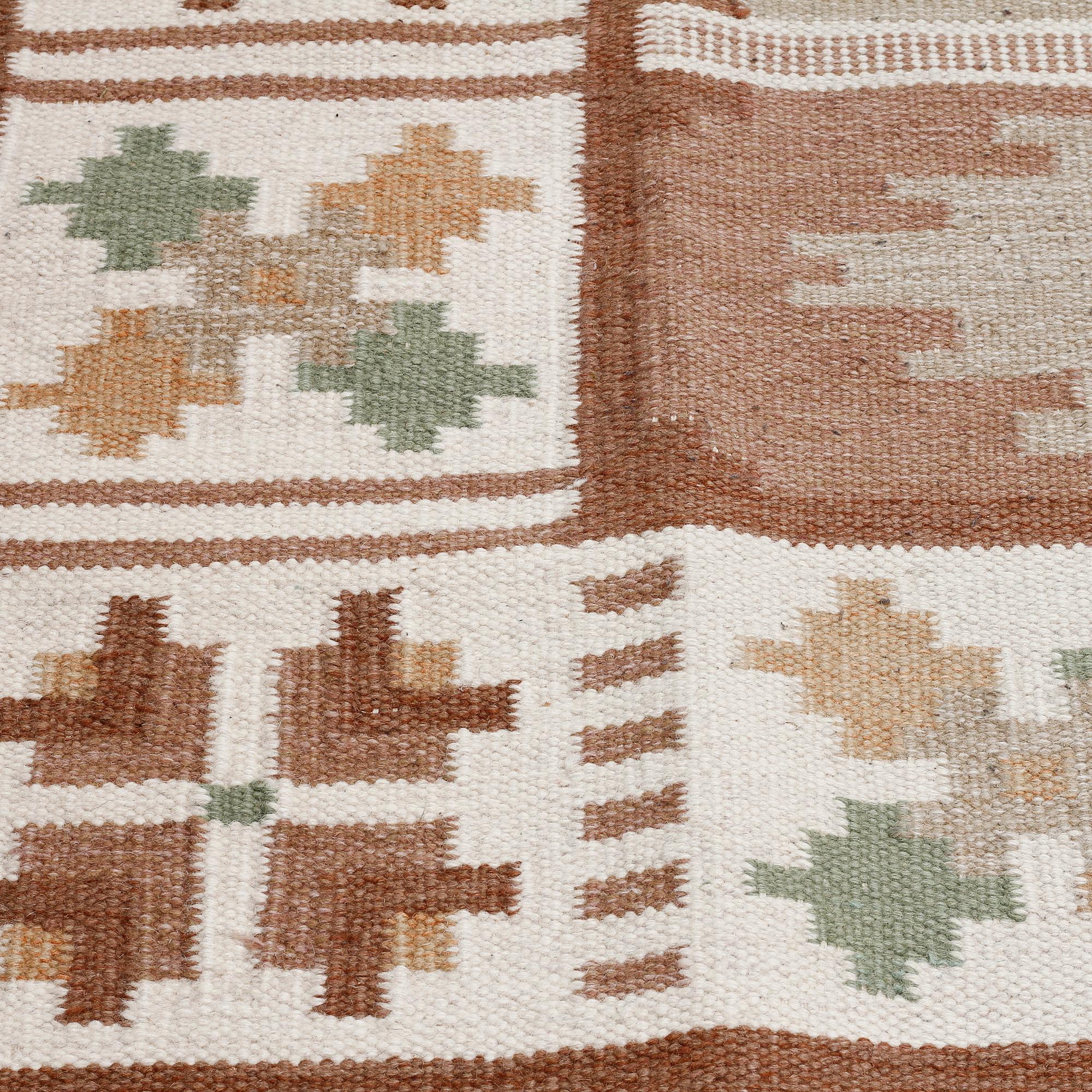 A flatweave rug, second half of the 20th century, 220 x 172 cm.