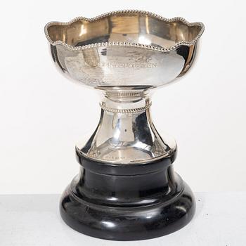 A cup and two plates, silver, second half of the 20th century.