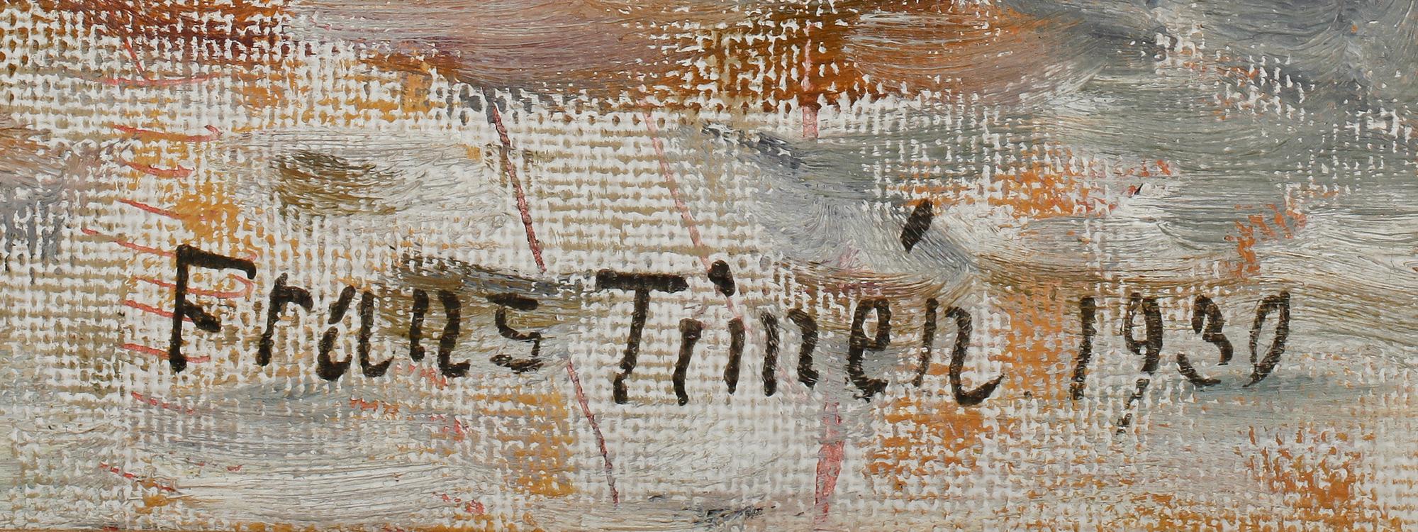 FRANS TIMÉN, olja på duk, sign och dat 1930.