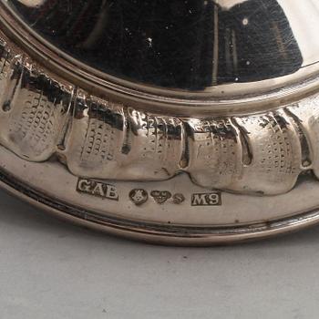 LJUSSTAKAR, ett par, silver, MGAB, Stockholm 1962.