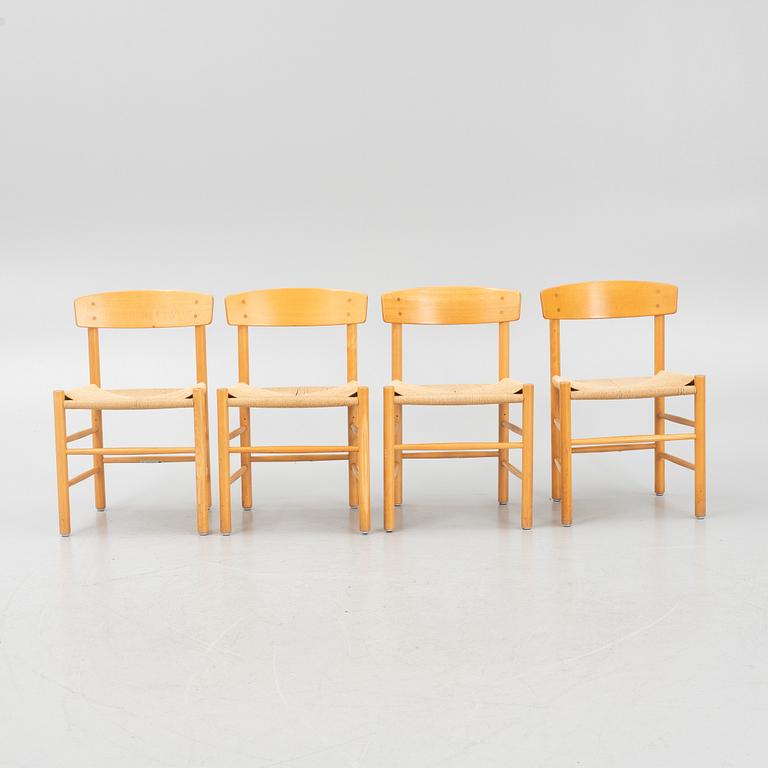 Børge Mogensen, chairs, 4 pcs, "J39", Denmark, second half of the 20th century.