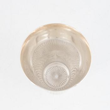 Sigvard Bernadotte, bowl, silver, no. 823, Georg Jensen & Wendel, Denmark 1945-51.