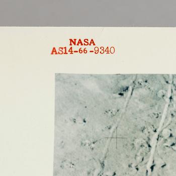 A collection of 8 photographs by NASA Apollo 14, 1971, stamped.