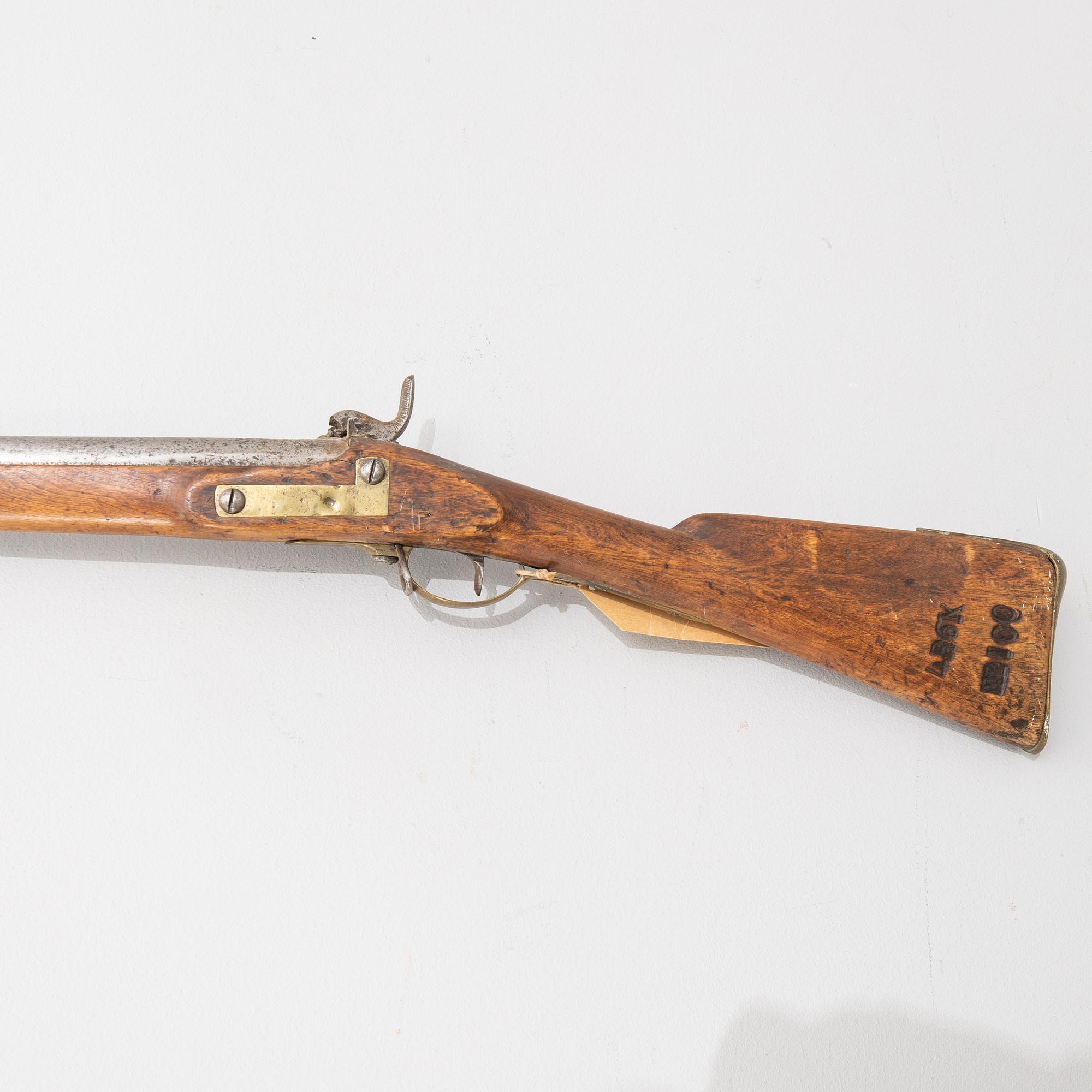 Lock rifle, Swedish, m/1815-45.