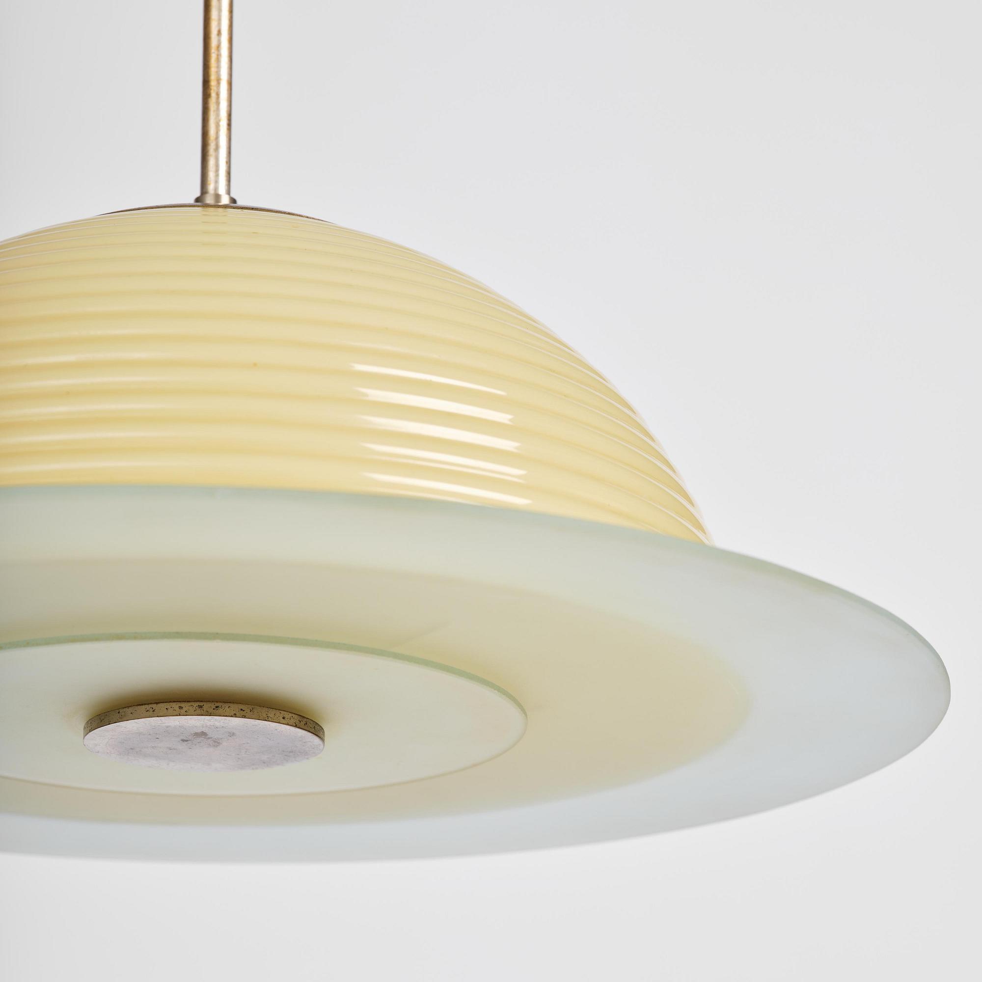 Harald Notini, a ceiling lamp model "10500", Arvid Böhlmarks Lampfabrik, Stockholm, 1930s.