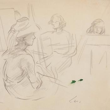 Model and students.