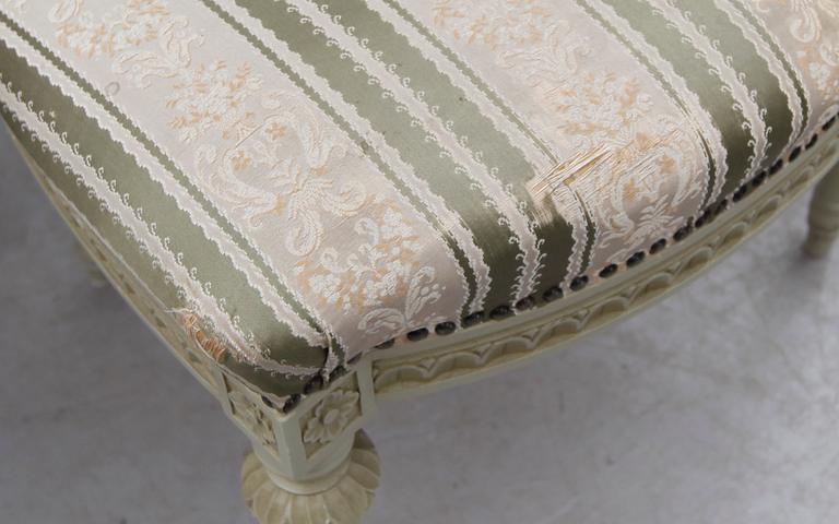 STOLAR, 6 st, gustaviansk stil, 1900-talets andra hälft.