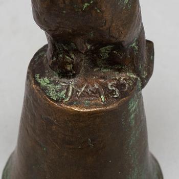 JUSSI MÄNTYNEN, bronze sculpture, signed -55.