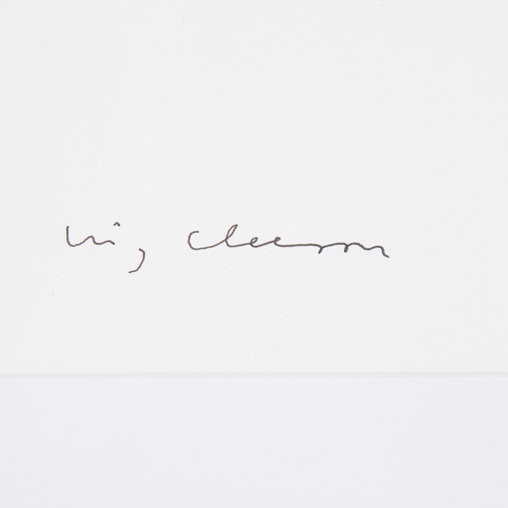 STIG CLAESSON (slas), pastell. Signerad.